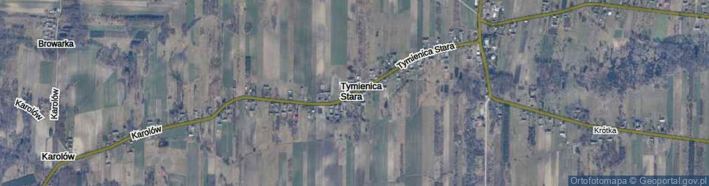 Zdjęcie satelitarne Tymienica Stara ul.